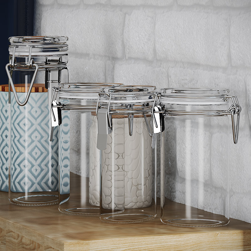 KitchenCraft Clip Top Mini 12 Piece Storage Jar Set & Reviews Wayfair